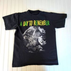Unbranded Mens Black Graphic‎ Print Crew Neck Short